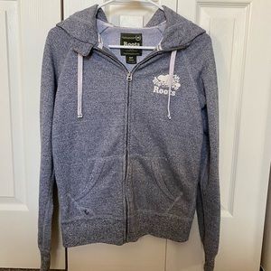 Roots Salt and Pepper Original Zip Up Sweatshirt Size Small